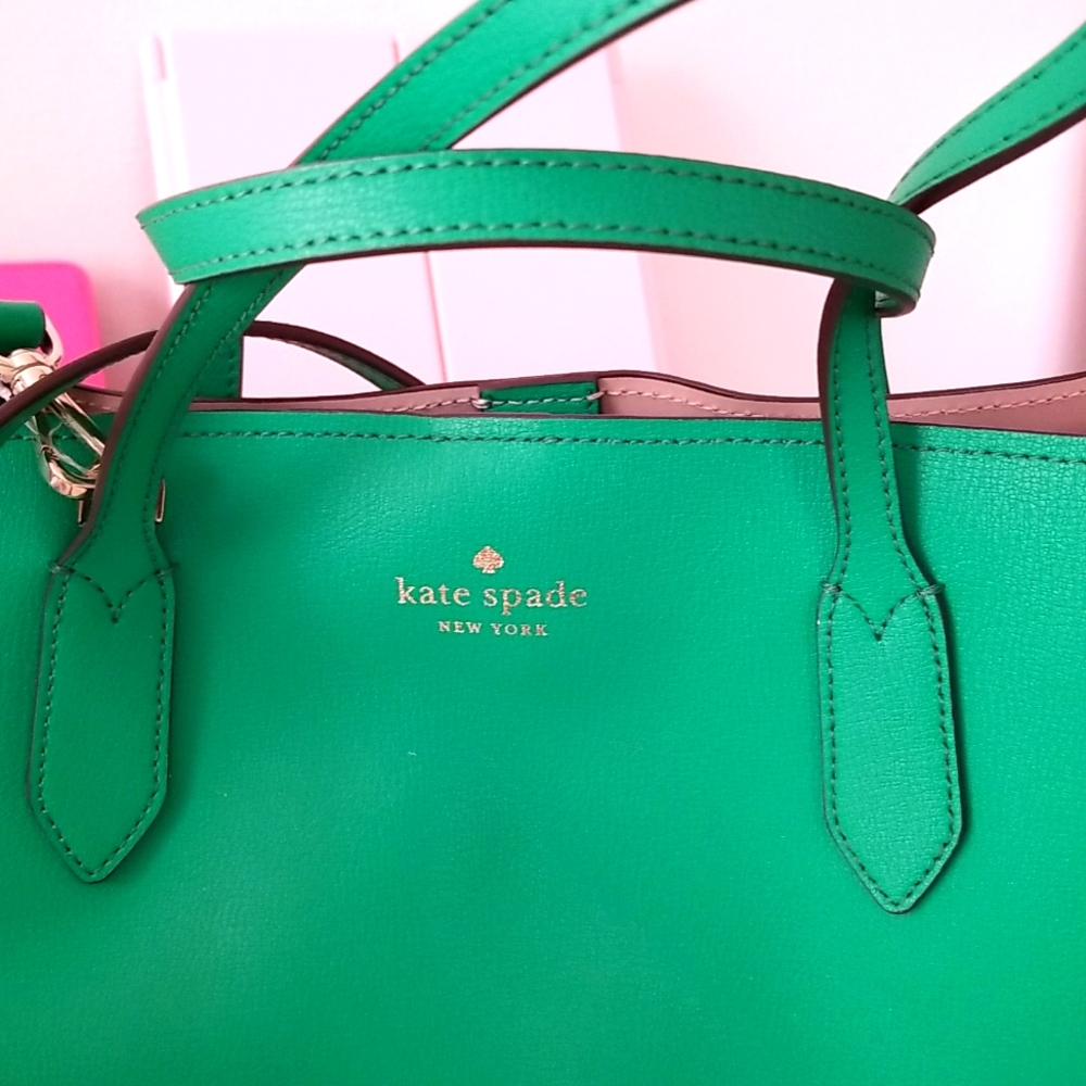 Kate spade green satchel bag